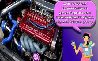 Как покрасить мотор автомобиля своими руками