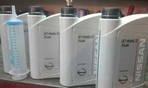 Полная и частичная замена масла в АКПП Nissan Tiida