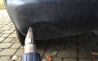 Выпрямление бампера: как убрать вмятину и выправить пластиковый бампер?