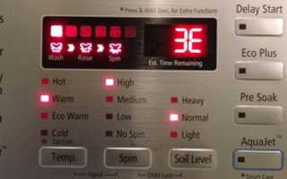 Что делать, если стиральная машинка Gorenje выдает код ошибки е3? Полезные советы