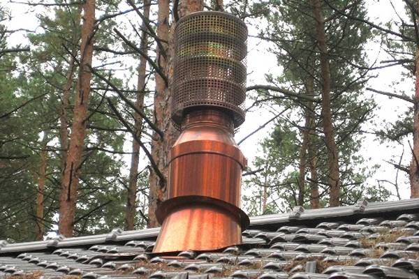 Искрогаситель на дымоходе