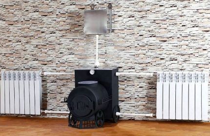 Буржуйка для отопления Легкая буржуйка ставится без фундамента