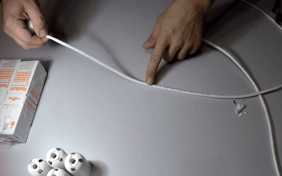 Отмечаем места крепления диодов