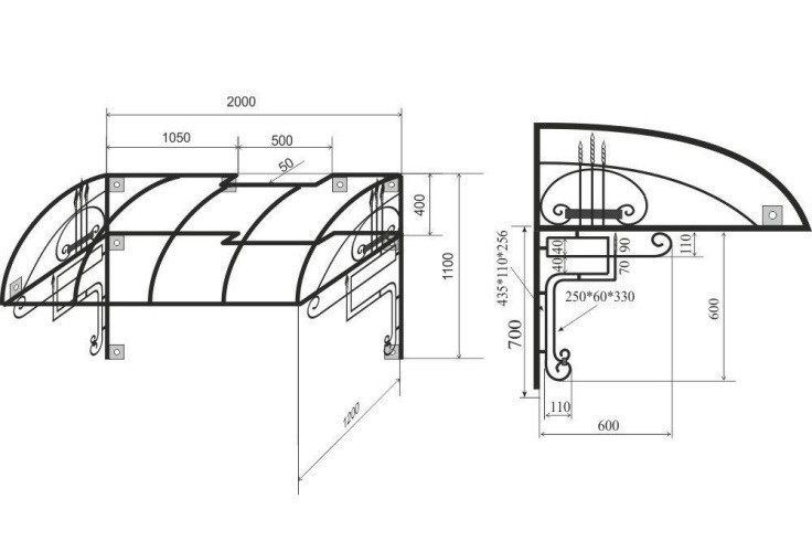 На схеме указаны все размеры, что позволит точнее сделать работу