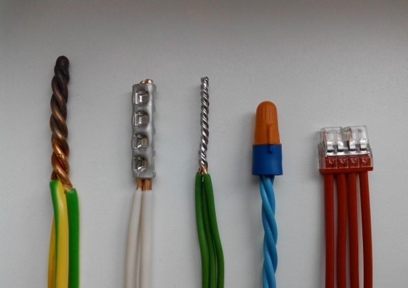 Варианты грамотного соединения проводов