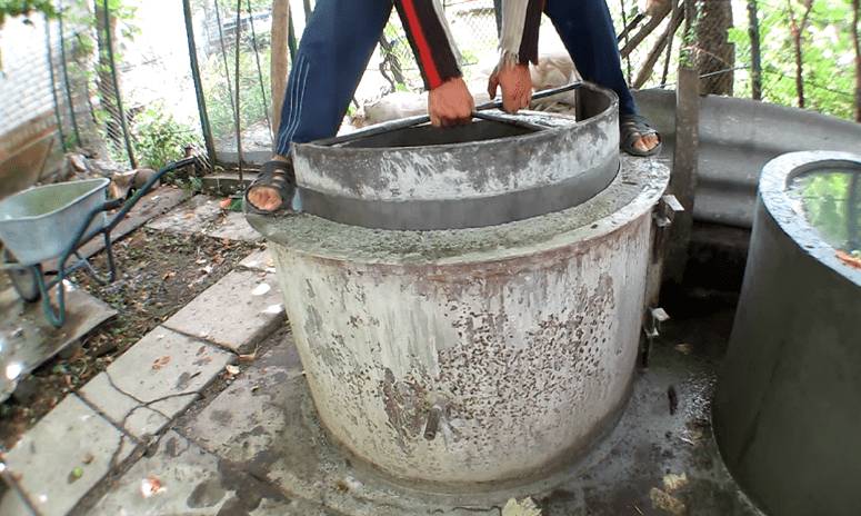 Выемка внутреннего полукольца