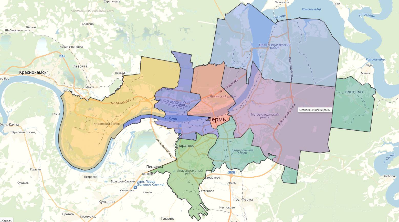 районы перми для проживания