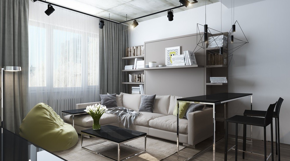 Квартира - студия с одним окном