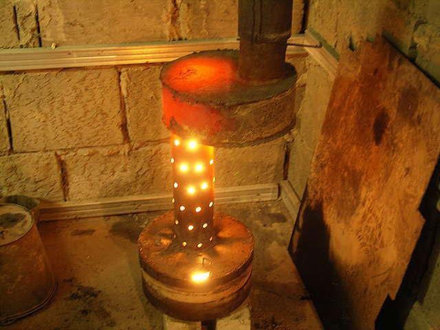 Печь на отработке