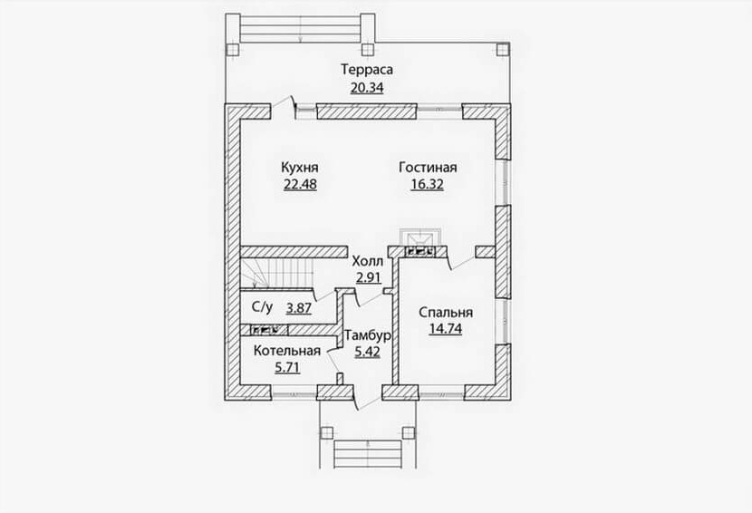 Первый этаж