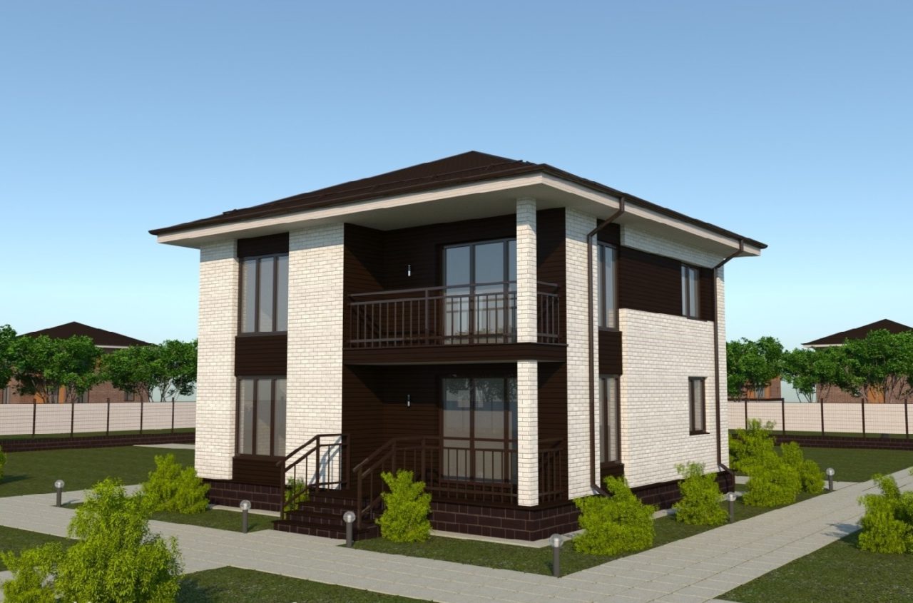 План дома 10 на 10 двухэтажный