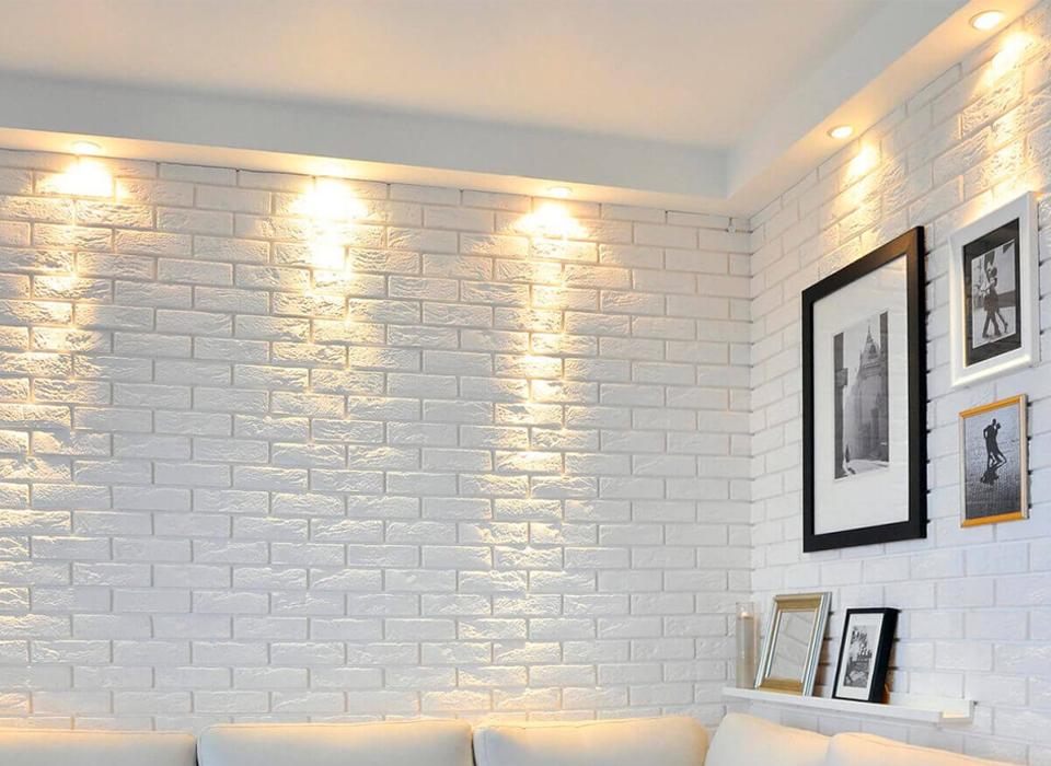 Подсветка гипсовой плитки