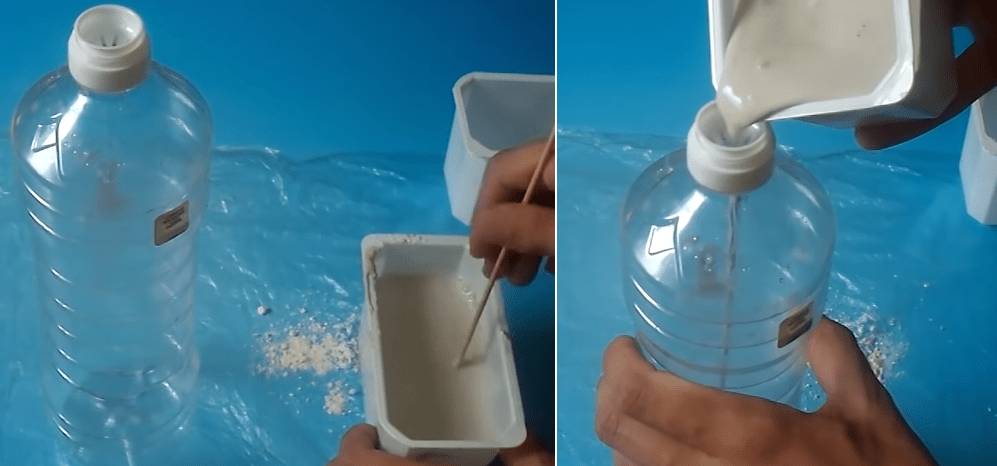 Приготовление и заливка раствора