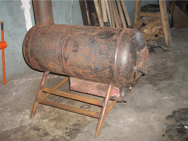 Пример сферической печи из баллона