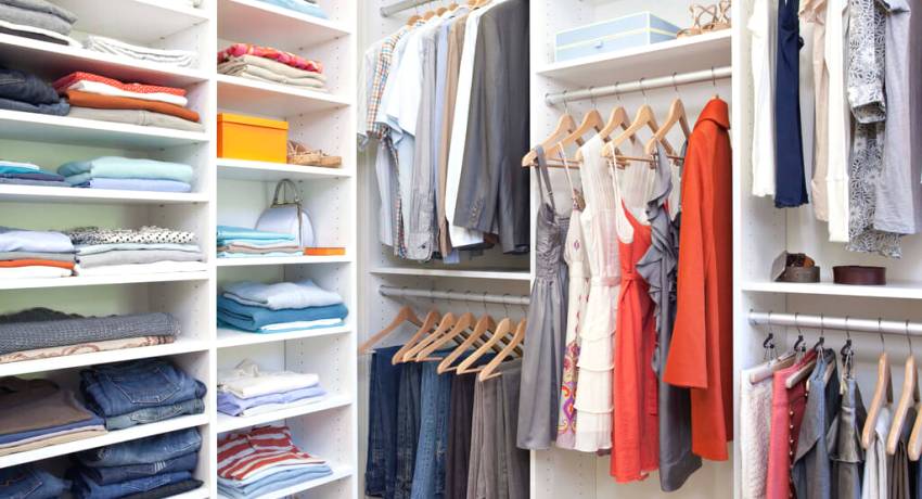 Система хранения вещей в гардеробной