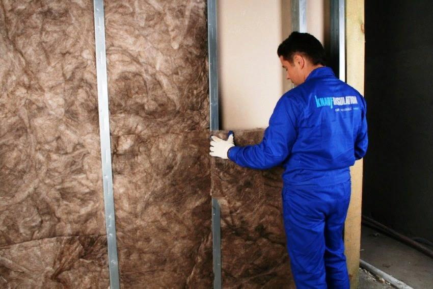 Внутреннее утепление стены