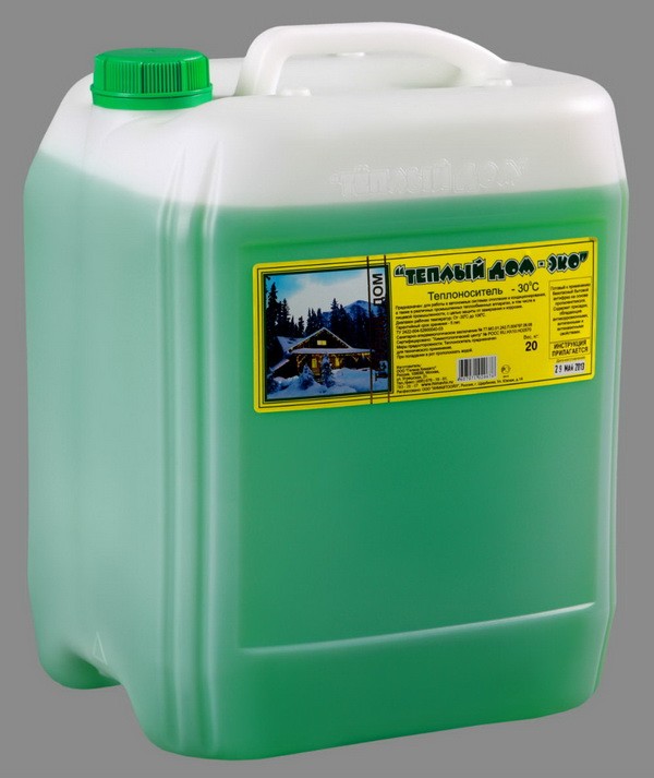 Пропиленгликолевые продукты более безопасны и окрашены в зеленый