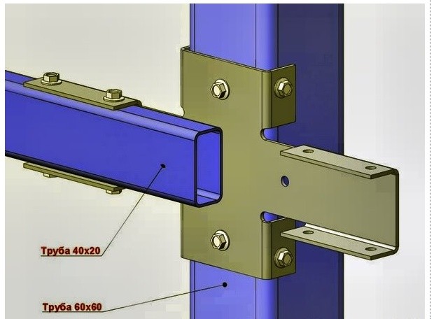 Болтовое соединение лаг