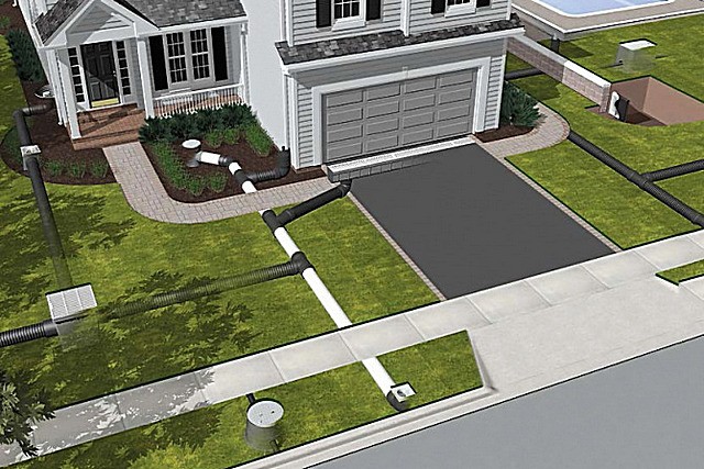 В идеале ливневая канализация должна «обслуживать» всю территорию загородного участка.