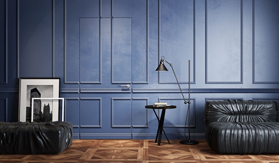 На фоне стены такая дверь почти не заметна