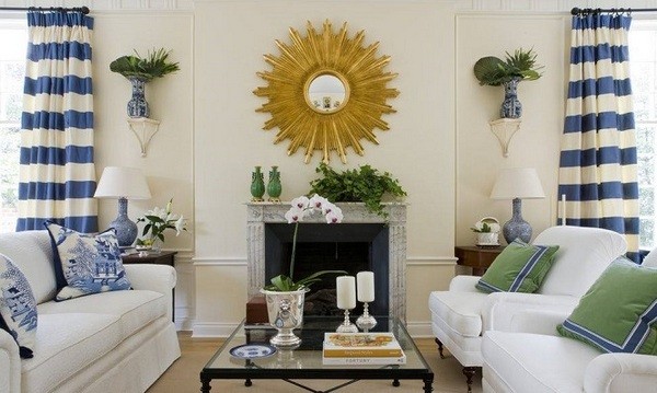 полосатые шторы