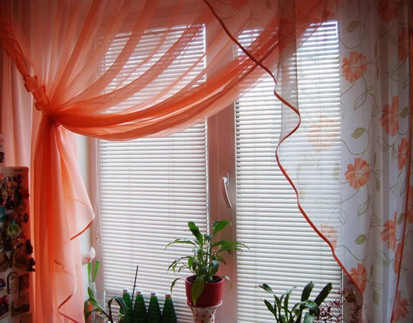 жалюзи с тюлем